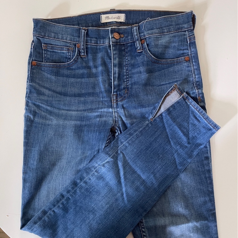 Madewell 9“ high rise skinny blue jeans Size 27 - Picture 2 of 6